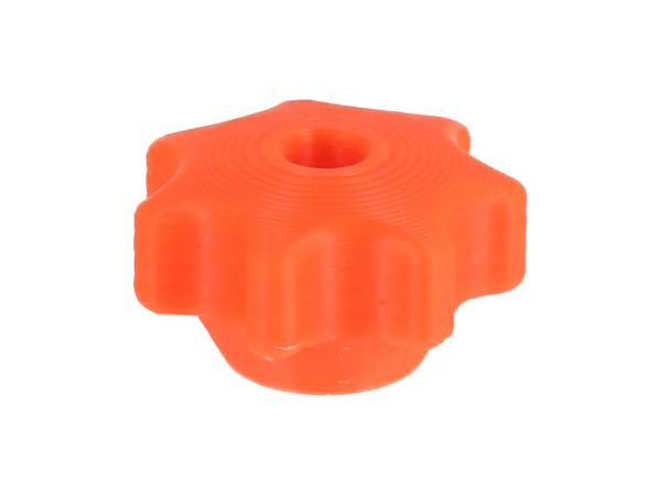 Sterngriffmutter 3D, Neon Orange, für Motorabdeckung und Haube - für Simson KR51, SR4, SR50, SR80,  10070929 - Bild 1
