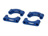 Set: CNC Klemmstücke für Schutzblech, Blau eloxiert, für Trommelbremse - für Simson S50, S51, S70, SR50, SR80, Art.-Nr.: 10072953 - Bild 2