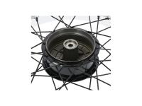 Tuning-Speichenrad 3,0 x 16" Nabe und Speichen schwarz + Alufelge poliert, Art.-Nr.: 10069702 - Bild 5