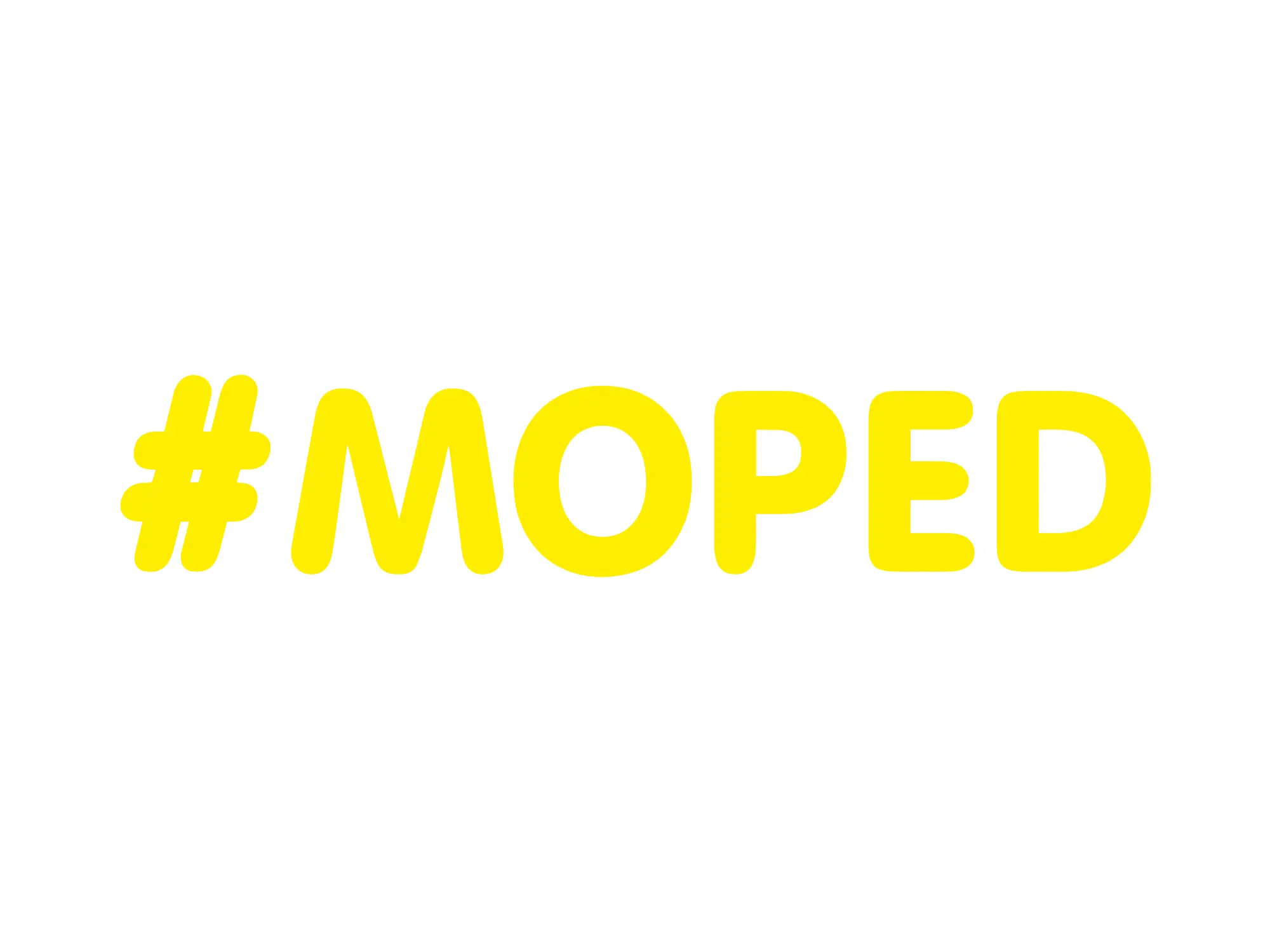 Aufkleber - "#MOPED" Folienplot Gelb, mit Übertragungsfolie, Art.-Nr.: 10069657 - Bild 1