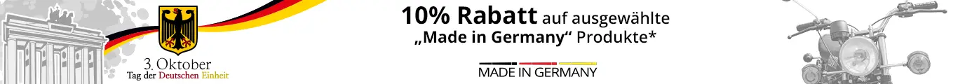 10% auf Made in Germany Artikel!