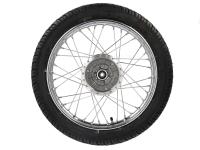 complete rear wheel 1,5x16" chrome plated steel rim + chrome spokes + tyre Vee Rubber 094, Item no: 10005855 - Image 4