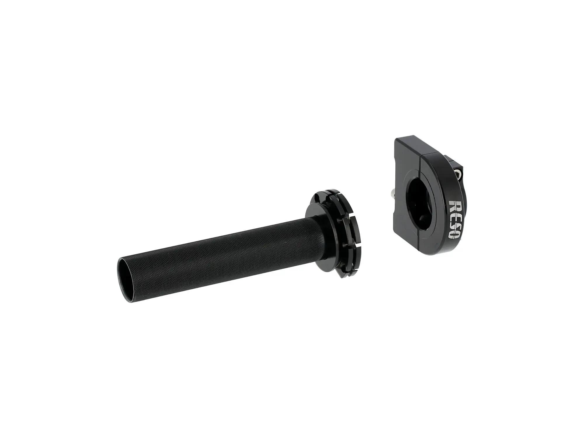 RESO Gasgriff CNC Alu (universell) schwarz für Ø22mm-Lenkerrohr, 21,81 €