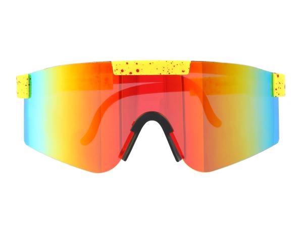 Sonnenbrille "extra Schnell" - Neon Gelb / Gelb verspiegelt,  10076707 - Bild 1