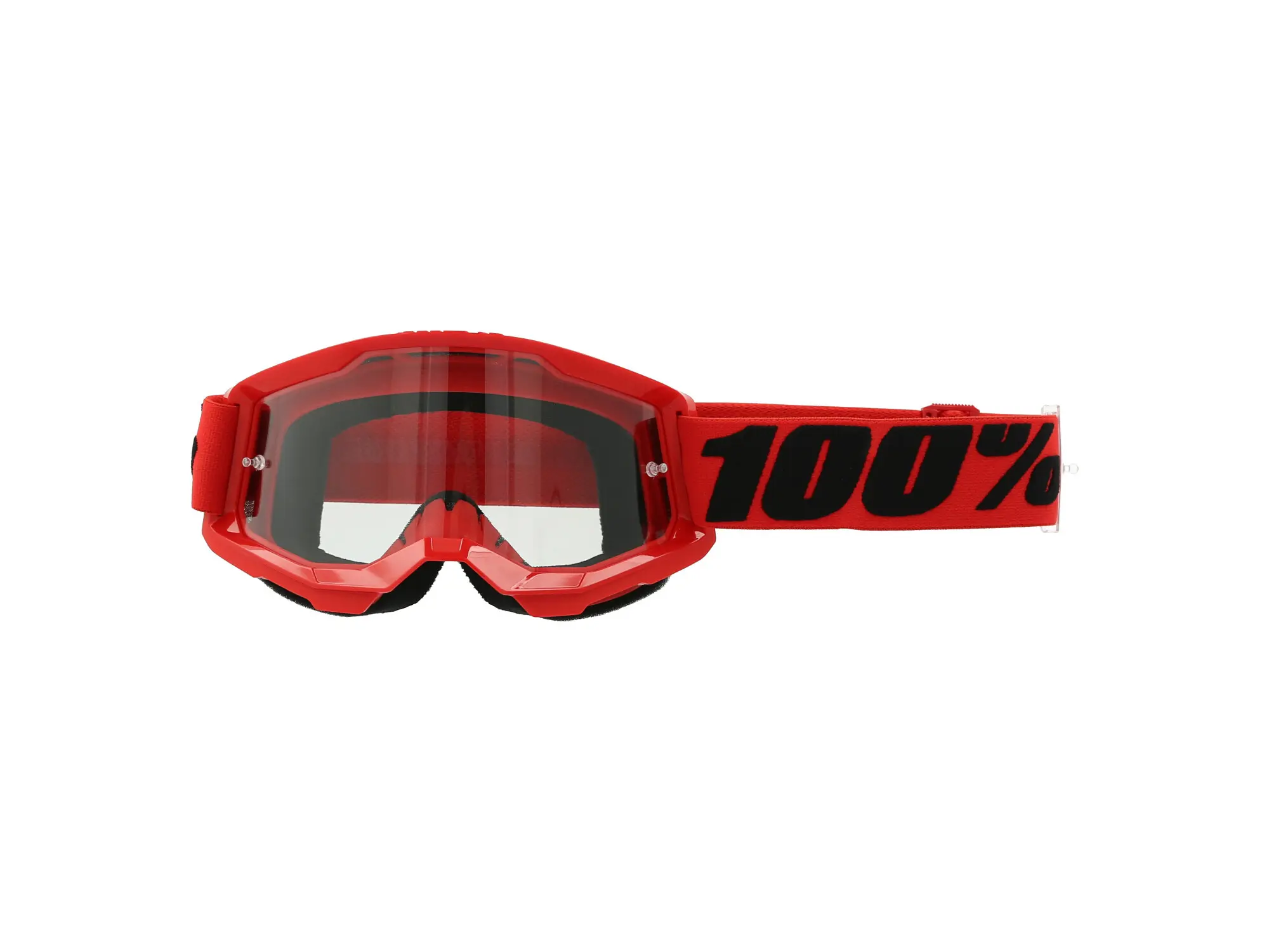 100% Motocross Brille STRATA 2 - Rot / Klar, Art.-Nr.: 10071984 - Bild 1
