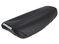 Smooth seat cover, black with SIMSON logo - Simson S53, S83, SR50, SR80, Item no: 10002829 - Image 3