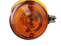 Set: 2 Blinker vorn, rund in Schwarz mit orangenem Glas - Simson S50, S51, S70, SR50, SR80, MZ ETZ, TS, Art.-Nr.: 10065929 - Bild 4
