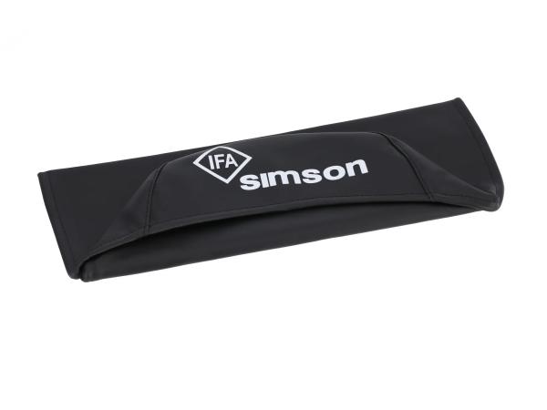 Sitzbezug glatt, schwarz mit SIMSON-Schriftzug - für Simson S50, S51, S70, KR51/2 Schwalbe, SR4-3 Sperber, SR4-4 Habicht,  99000236 - Bild 1