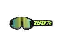 100% Motocross Brille ST2 UPSOL - Schwarz / Verspiegelt