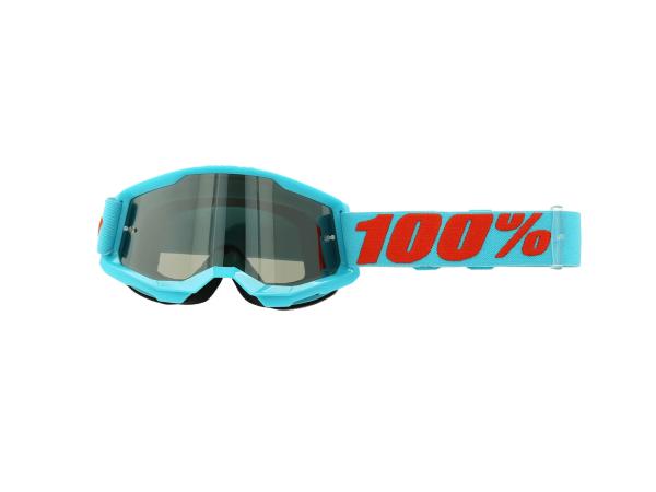 100% Motocross Brille ST2 SUMMIT - Hellblau / Verspiegelt,  10071979 - Bild 1