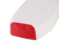 seat cover structured, white/red without lettering - for Simson S50, S51, S70, KR51/2 Schwalbe, SR4-3 Sperber, SR4-4 Habicht, Item no: 10062785 - Image 5