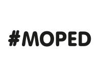 Aufkleber - "#MOPED" Folienplot Schwarz, mit Übertragungsfolie