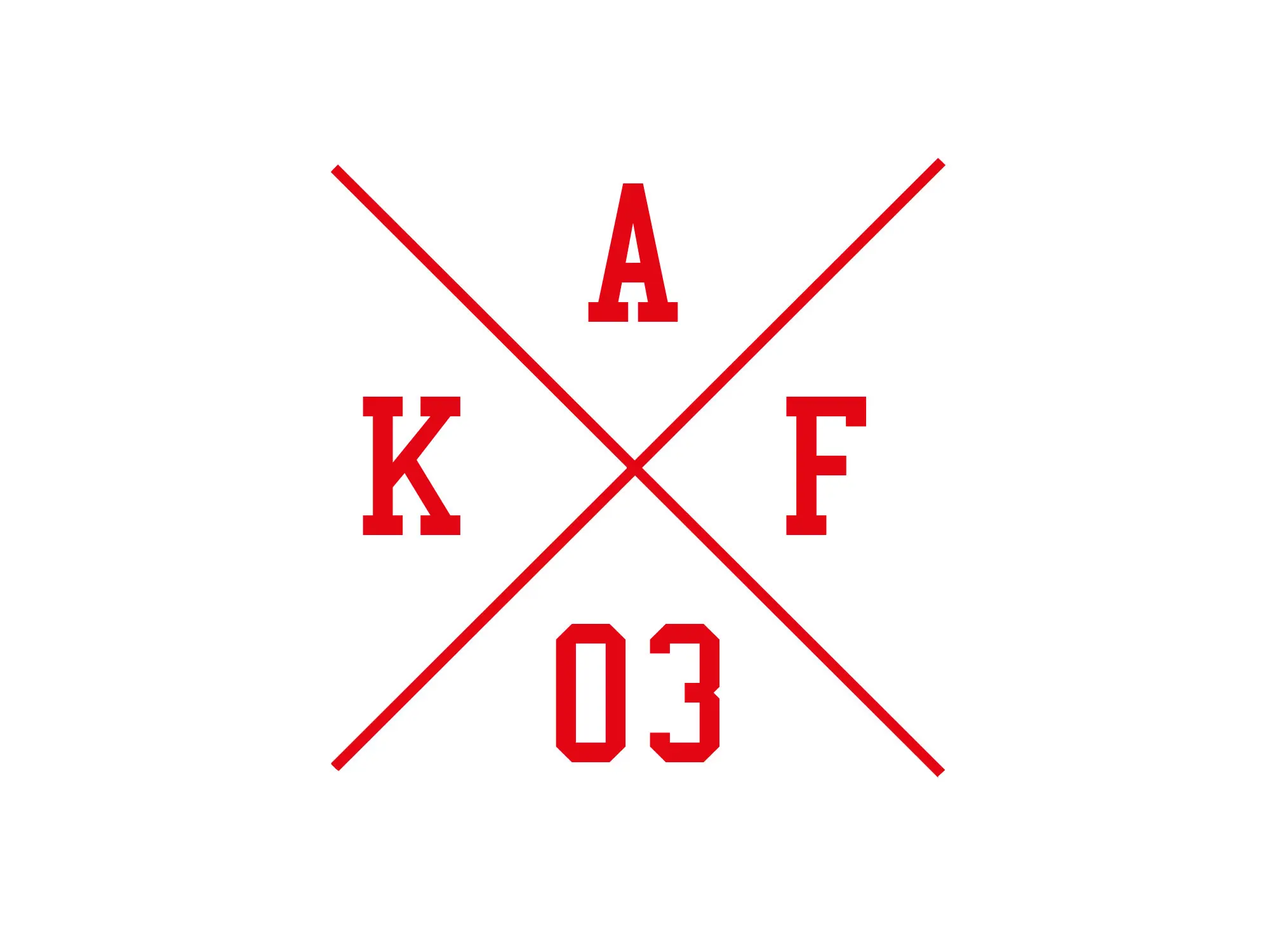 Aufkleber - "Kreuz AKF 03" Folienplot Rot, mit Übertragungsfolie, Art.-Nr.: 10069150 - Bild 1