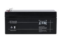 Battery 12V 3.4Ah CTM (fleece - maintenance-free) for conversion kit - for Simson AWO 425, MZ RT, Item no: GP10068567 - Image 1