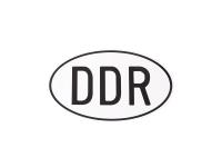 Aufkleber "DDR" 105x65mm, oval, Art.-Nr.: 10066978 - Bild 1