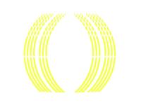 Racing Felgenband Neon-Gelb, Aufkleber für Felgenflanke