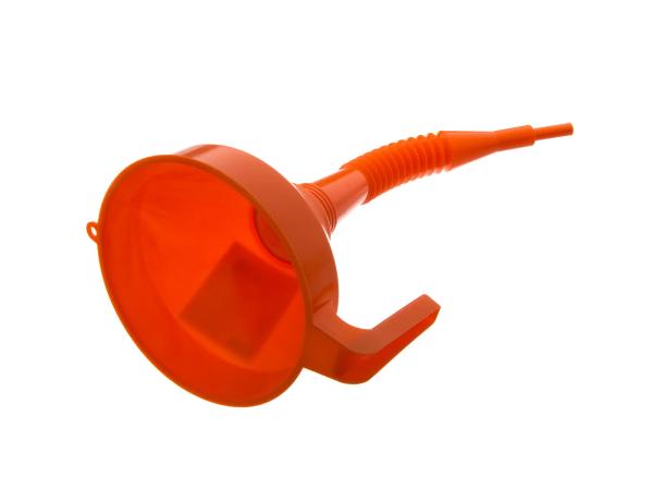Trichter mit Sieb, Orange und flexiblem Schlauch,  10013317 - Bild 1