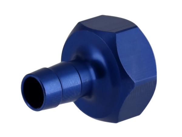 Tankstutzen 8mm, Schlauchanschluss für Steckkupplungen - Blau eloxiert,  10072970 - Bild 1