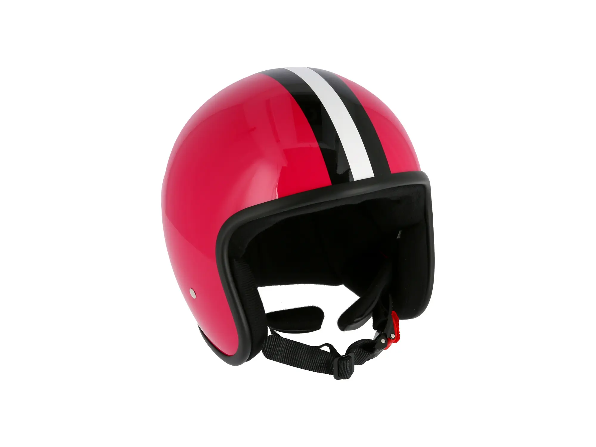 ARC Helm "Modell A-611" Retrolook - Pink mit Streifen, Art.-Nr.: 10071225 - Bild 1