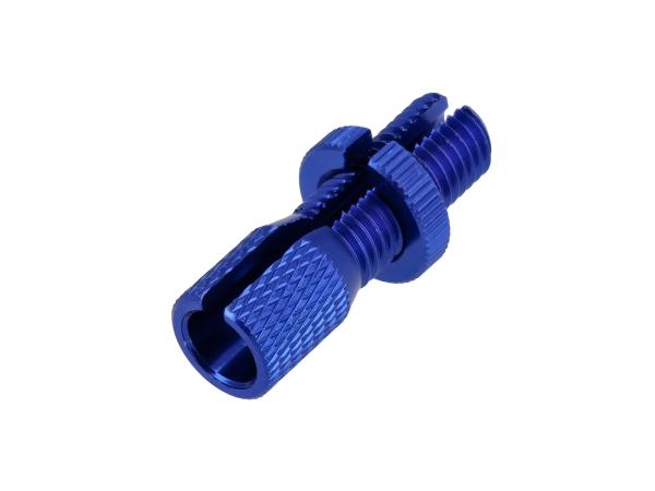 Stellschraube für Schnellgasgriff Bowdenzug, blau - für Simson,  10076961 - Image 1
