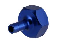 Tankstutzen 6mm, Schlauchanschluss für Steckkupplungen - Blau eloxiert, Item no: 10072969 - Image 1
