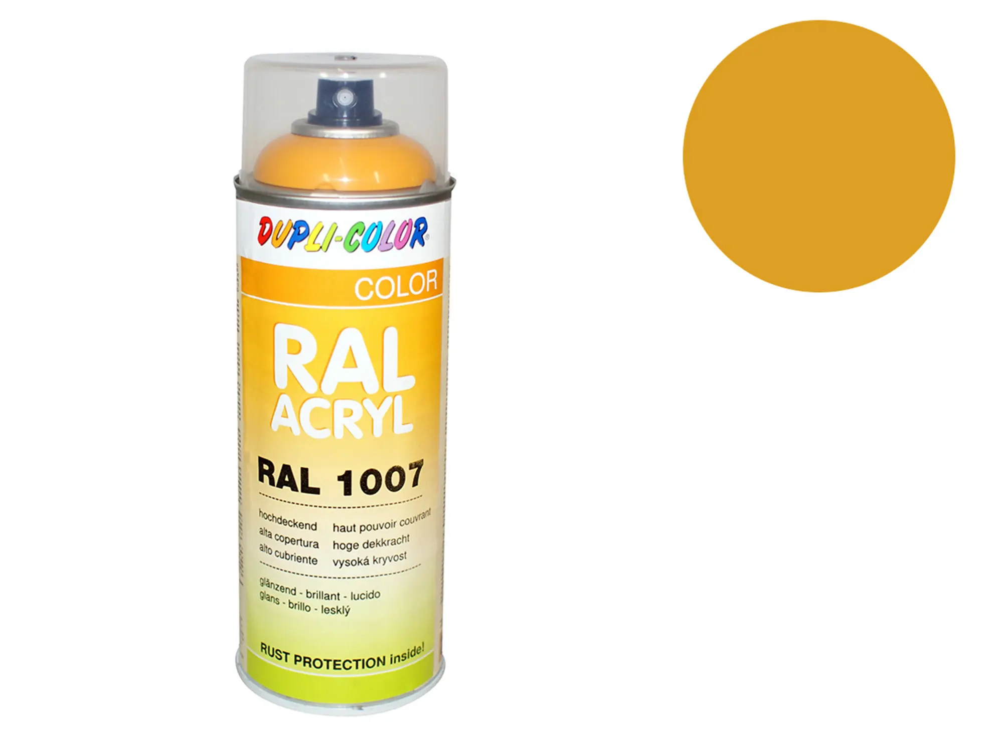 Dupli-Color Acryl-Spray RAL 1007 narzissengelb, glänzend - 400 ml, Art.-Nr.: 10064739 - Bild 1