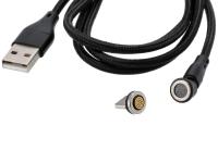 Magnetisches USB-Ladekabel 3 in 1 Farbe schwarz, Art.-Nr.: 10076814 - Bild 2