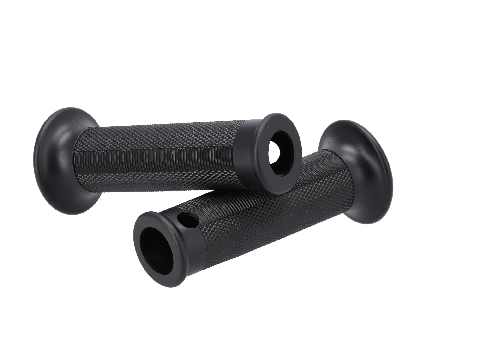Set: 2 handlebar grip rubbers, black - for Simson KR51 Schwalbe, SR4-2, SR4-3, SR4-4 - MZ ES, ETS, AWO, Item no: 10072141 - Image 1