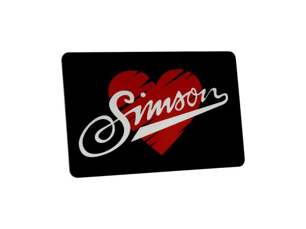 Frühstücksbrettchen "I love SIMSON" 23,3 x 14,3 cm,  10070235 - Bild 1