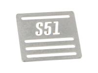 Schnalle "S51" für Gepäckträgerriemen, kursiv, Edelstahl, Art.-Nr.: 10070845 - Bild 1