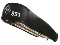 Sitzbank glatt, schwarz mit "IFA S51"-Schriftzug - für Simson S50, S51, S70, Art.-Nr.: 10055297 - Bild 2