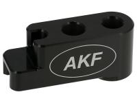 AKF CNC Distanzstück, Bremsgegenhalter Nabe hinten, Schwarz eloxiert - für Simson S51, S50, SR50, Schwalbe KR51, SR4