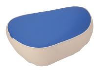 Einzelsitz, blau beige ohne Schriftzug - für Simson KR50, Item no: 10078030 - Image 2