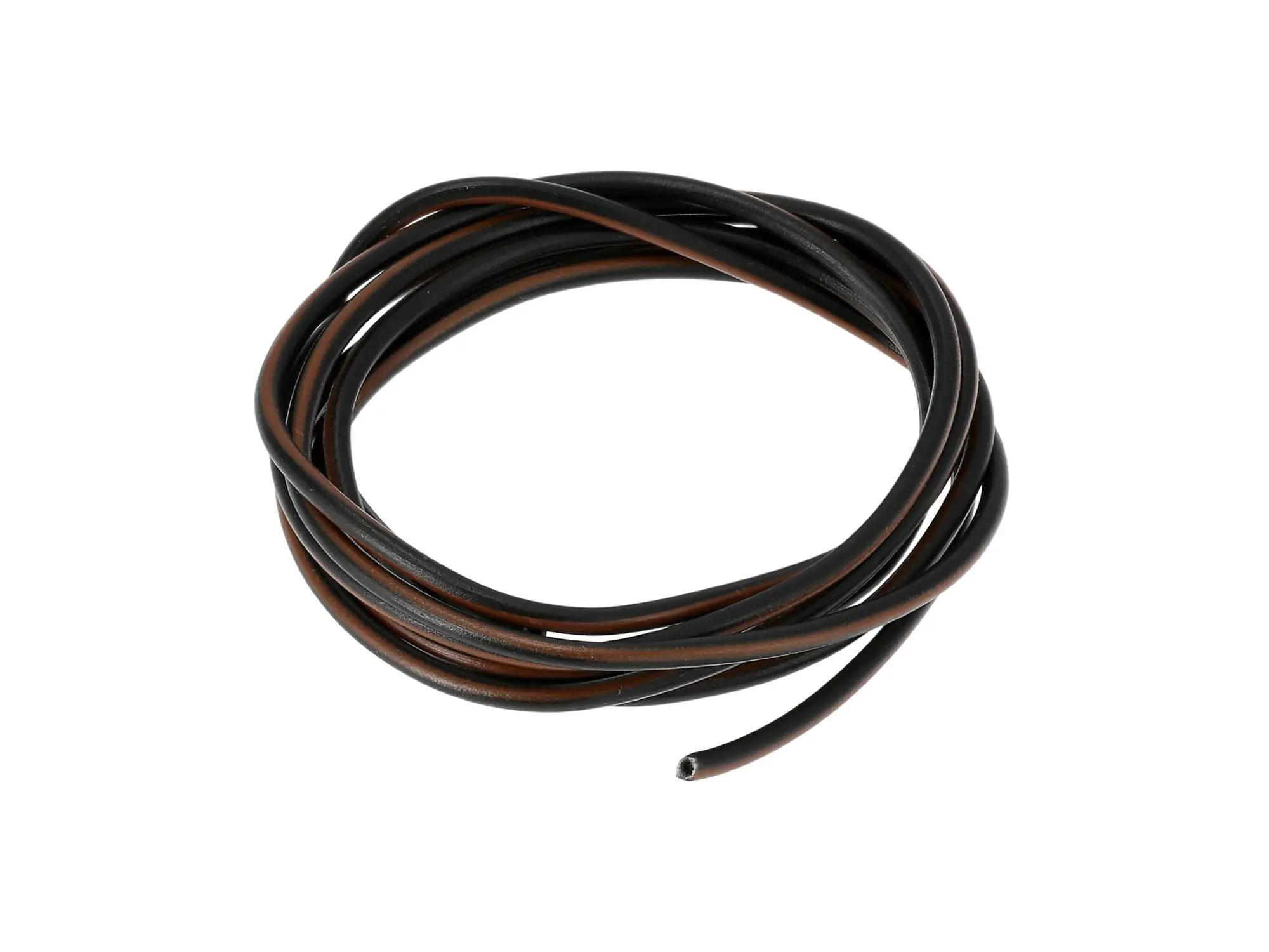 Kabel - Schwarz/Braun 0,50mm² Fahrzeugleitung - 1m