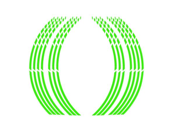Racing Felgenband Neon-Grün, Aufkleber für Felgenflanke,  10071382 - Bild 1