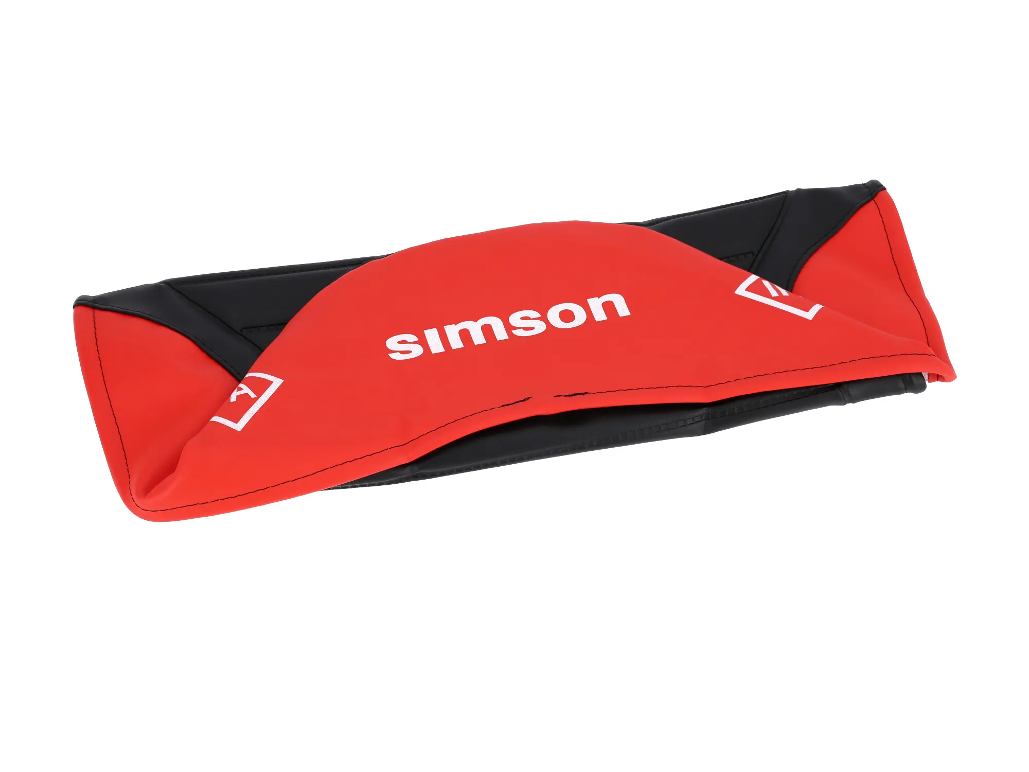 Sitzbezug strukturiert, schwarz/rot für Endurositzbank mit SIMSON-Schriftzug - Simson S50, S51, S70 Enduro, Art.-Nr.: 10002831 - Bild 1