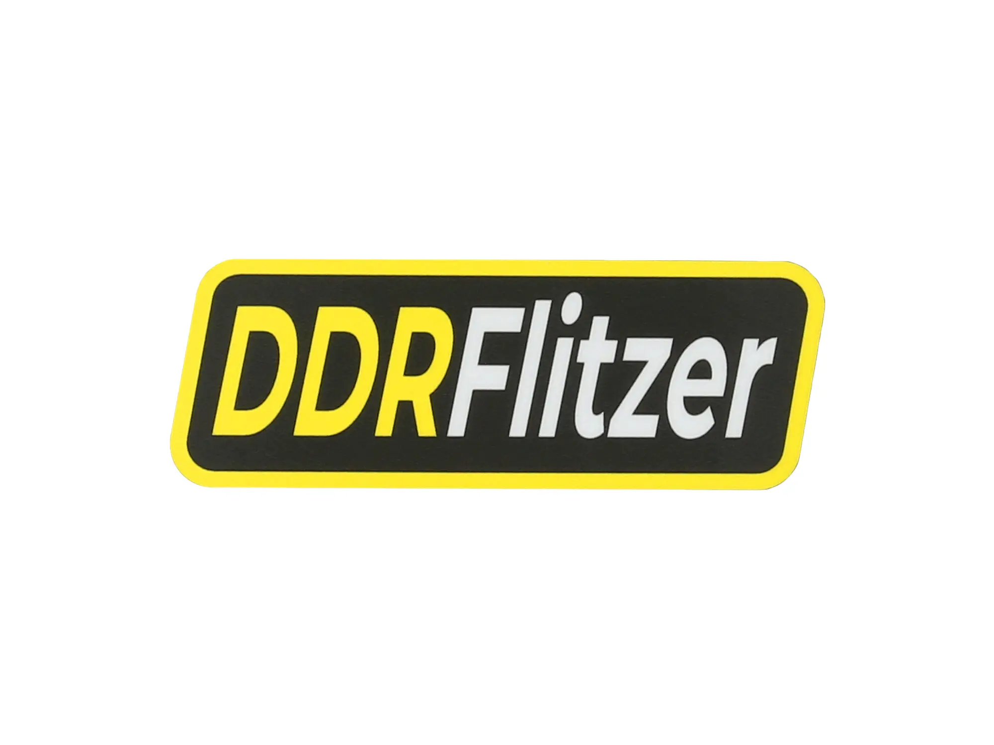 Aufkleber - "DDRFlitzer" Schwarz/Gelb/Weiß, Art.-Nr.: 10071907 - Bild 1
