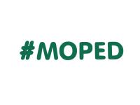 Aufkleber - "#MOPED" Folienplot Dunkelgrün, mit Übertragungsfolie