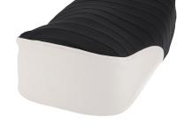 seat cover structured, black/white without lettering - for Simson S50, S51, S70, KR51/2 Schwalbe, SR4-3 Sperber, SR4-4 Habicht, Item no: 10062339 - Image 5