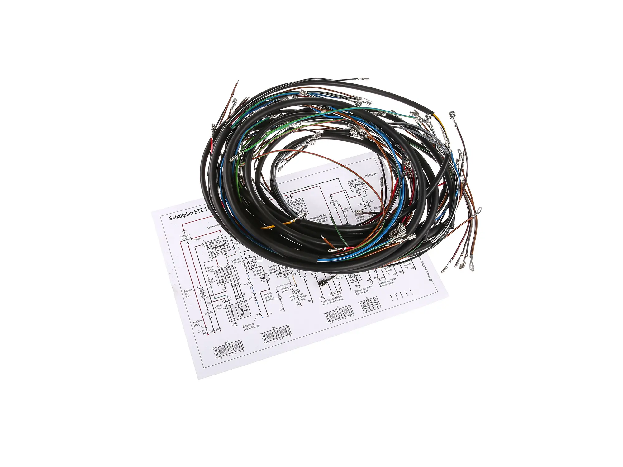 Kabelbaumset für ETZ 125,150,250 Standard, Art.-Nr.: 10003466 - Bild 1