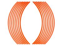 Racing Felgenband Orange , Aufkleber für Felgenflanke