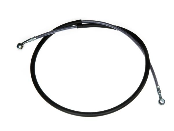 Set brake hose, brake line, reinforced with steel mesh, front - length approx. 135cm - with 1x banjo bolt and 2x sealing washers,  10059623 - Image 1