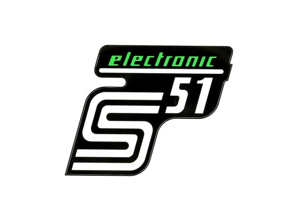 Klebefolie Seitendeckel "S51 electronic" - Grün,  10071164 - Bild 1