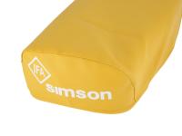 Seat cover smooth, yellow with SIMSON lettering - Simson S50, S51, S70, KR51/2 Schwalbe, SR4-3 Sperber, SR4-4 Habicht, Item no: 10002825 - Image 4