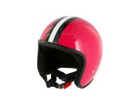ARC Helm "Modell A-611" Retrolook - Pink mit Streifen, Art.-Nr.: 10071225 - Bild 7