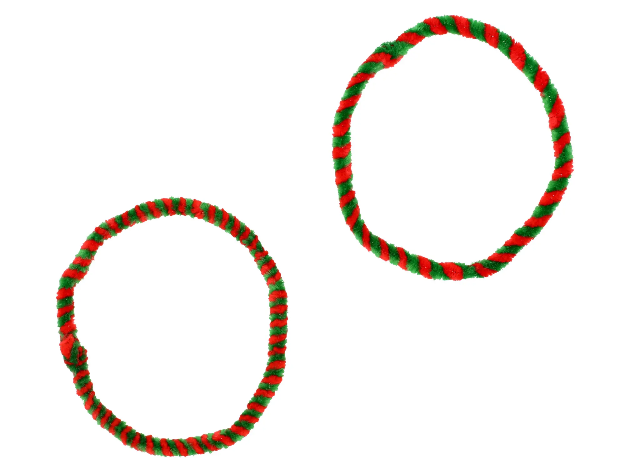 Nabenputzringe Rot/Grün (Set 1x 25cm + 1x 30cm für Fahrrad), Art.-Nr.: 10078581 - Bild 1