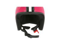 ARC Helm "Modell A-611" Retrolook - Pink mit Streifen, Art.-Nr.: 10071225 - Bild 8