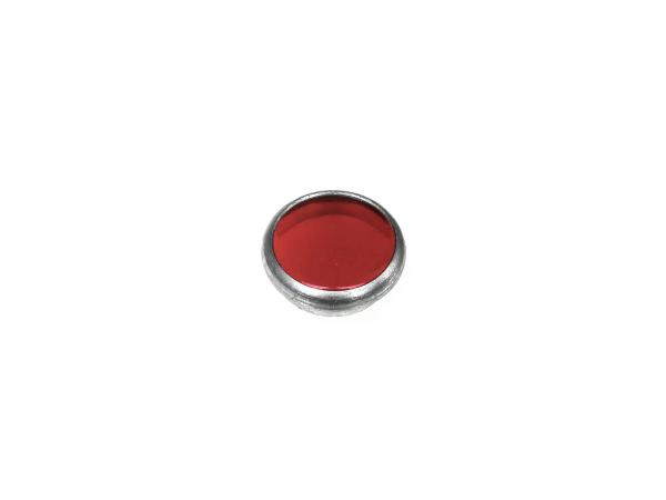 Kontrollglas, Rot, Alu-Fassung, Ø16mm - Simson AWO, MZ RT, BK350, EMWR35,  10065076 - Bild 1