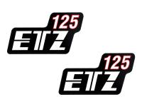 Klebeschriftzug - für Seitendeckel "ETZ 125"