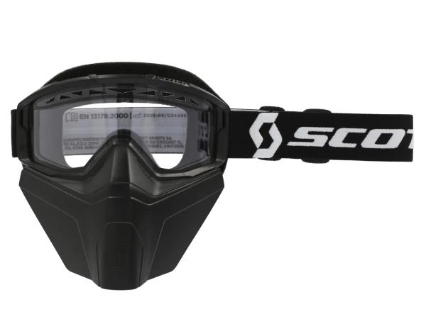 SCOTT Primal Safari Facemask - Schwarz/Weiß/Klar,  10076883 - Bild 1